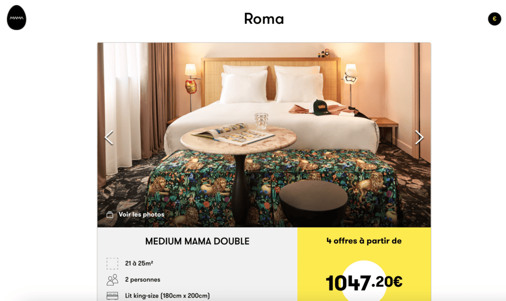 Hotel Rome Tarifs