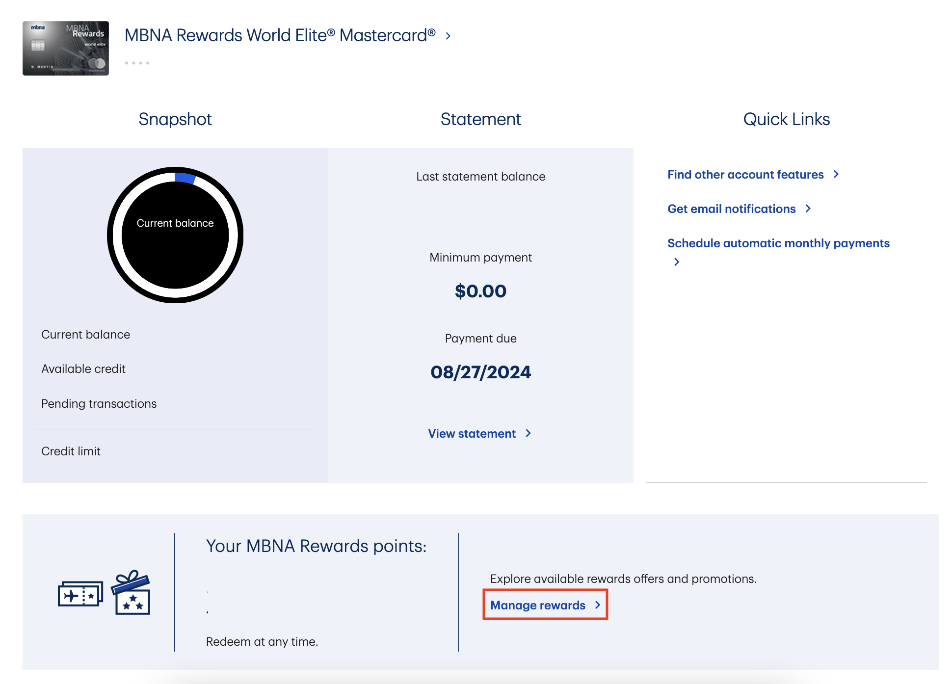 Tutorial: how to access details of points accumulated by transaction - mbna-points-1-fr