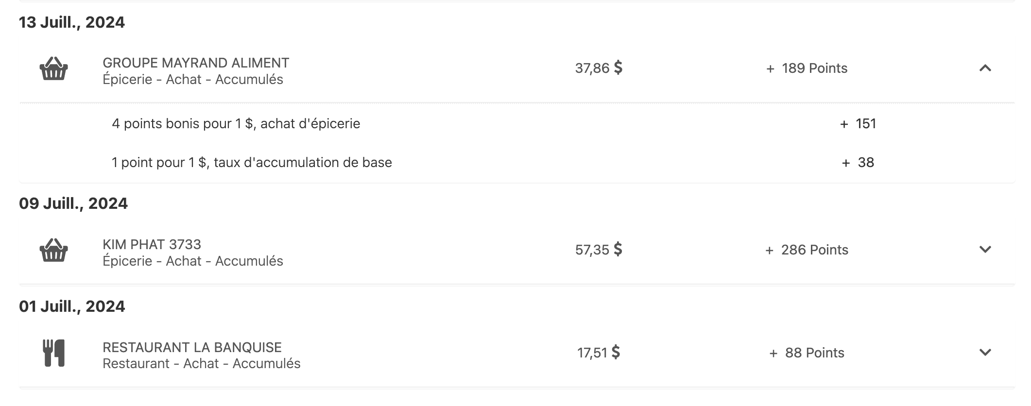 Tutoriel&nbsp;: comment accéder au détail des points accumulés par transaction - mbna points 3 fr
