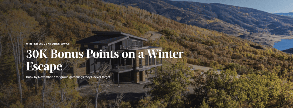 Descriptif d'une promotion hiver de Marriott Bonvoy 