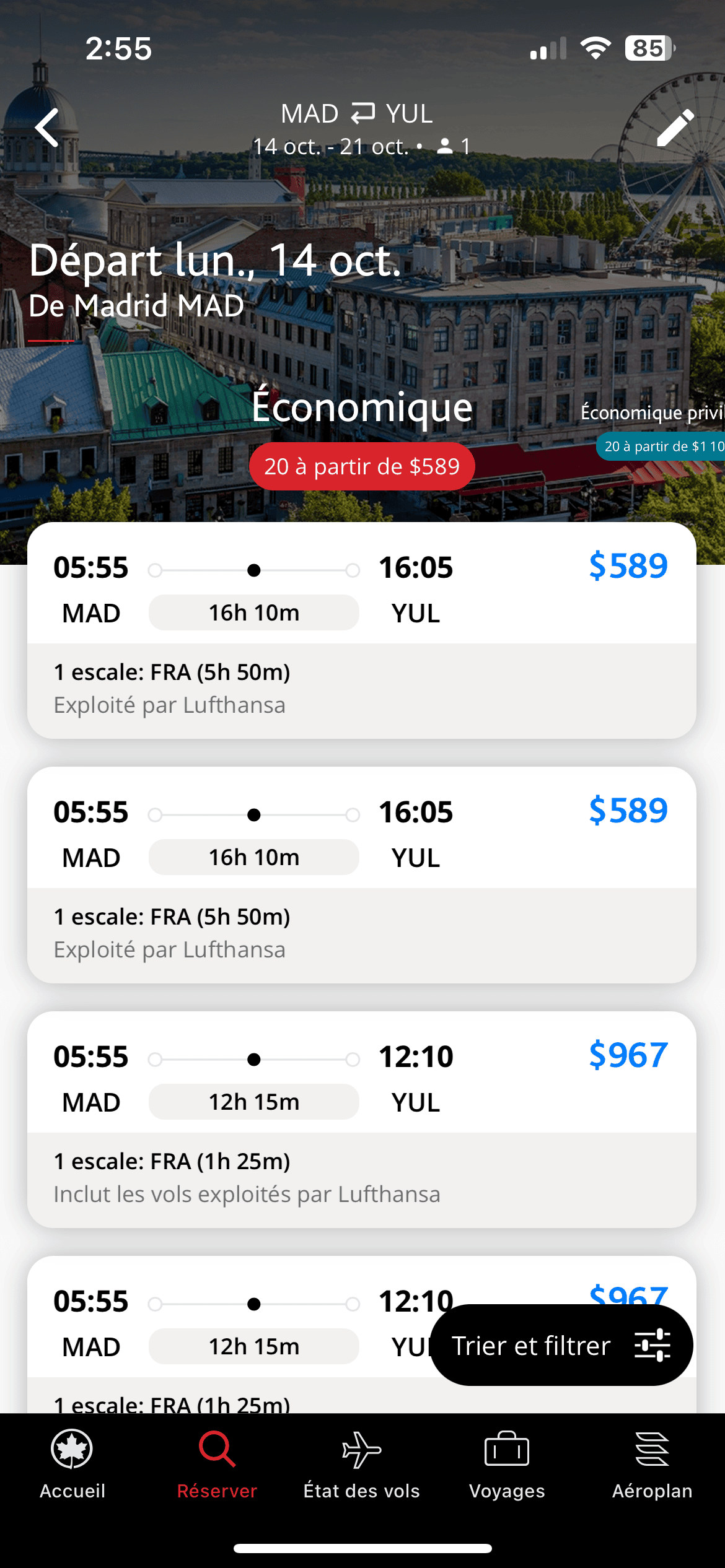 Aéroplan&nbsp;: réserver facilement son voyage avec l’app Air Canada - aeroplan app fr 15