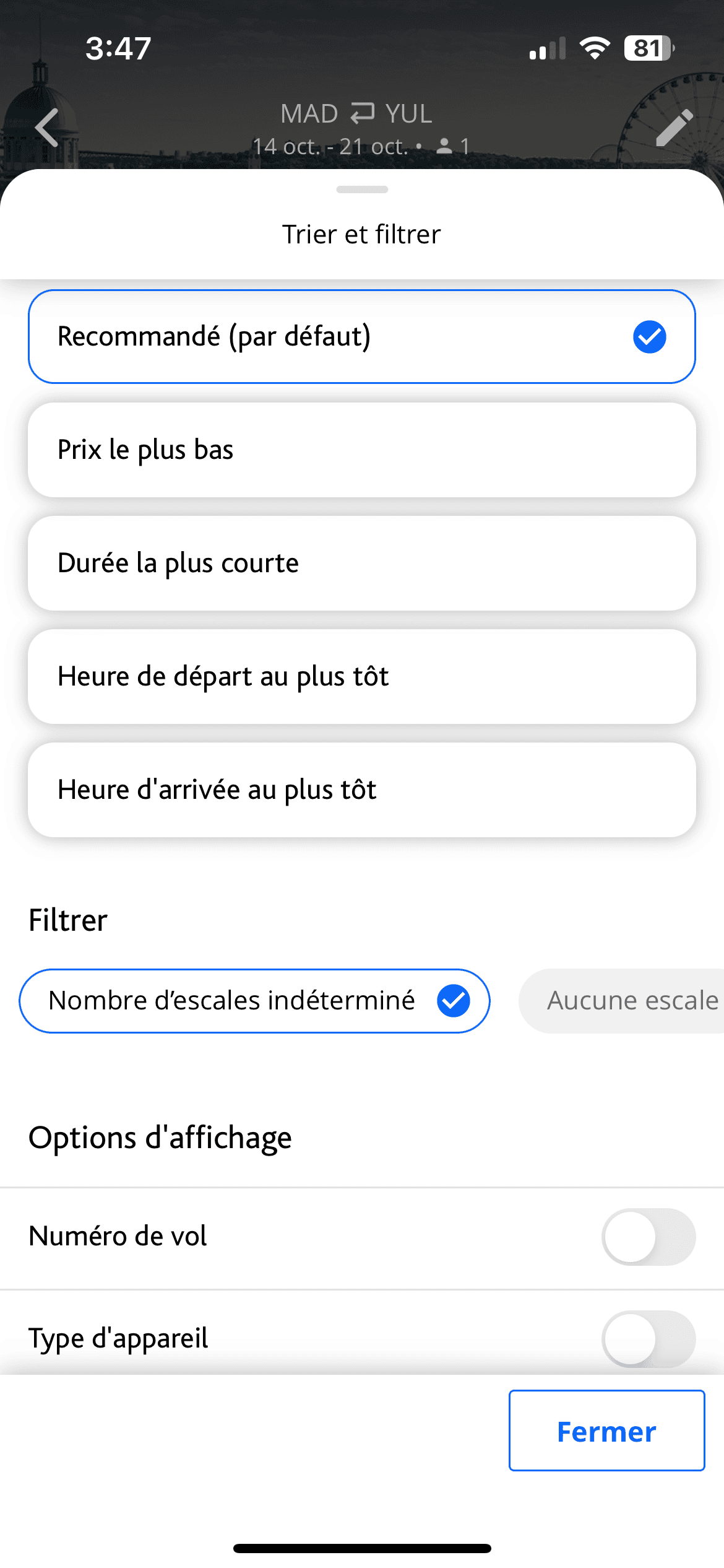Aéroplan&nbsp;: réserver facilement son voyage avec l’app Air Canada - aeroplan app fr 17
