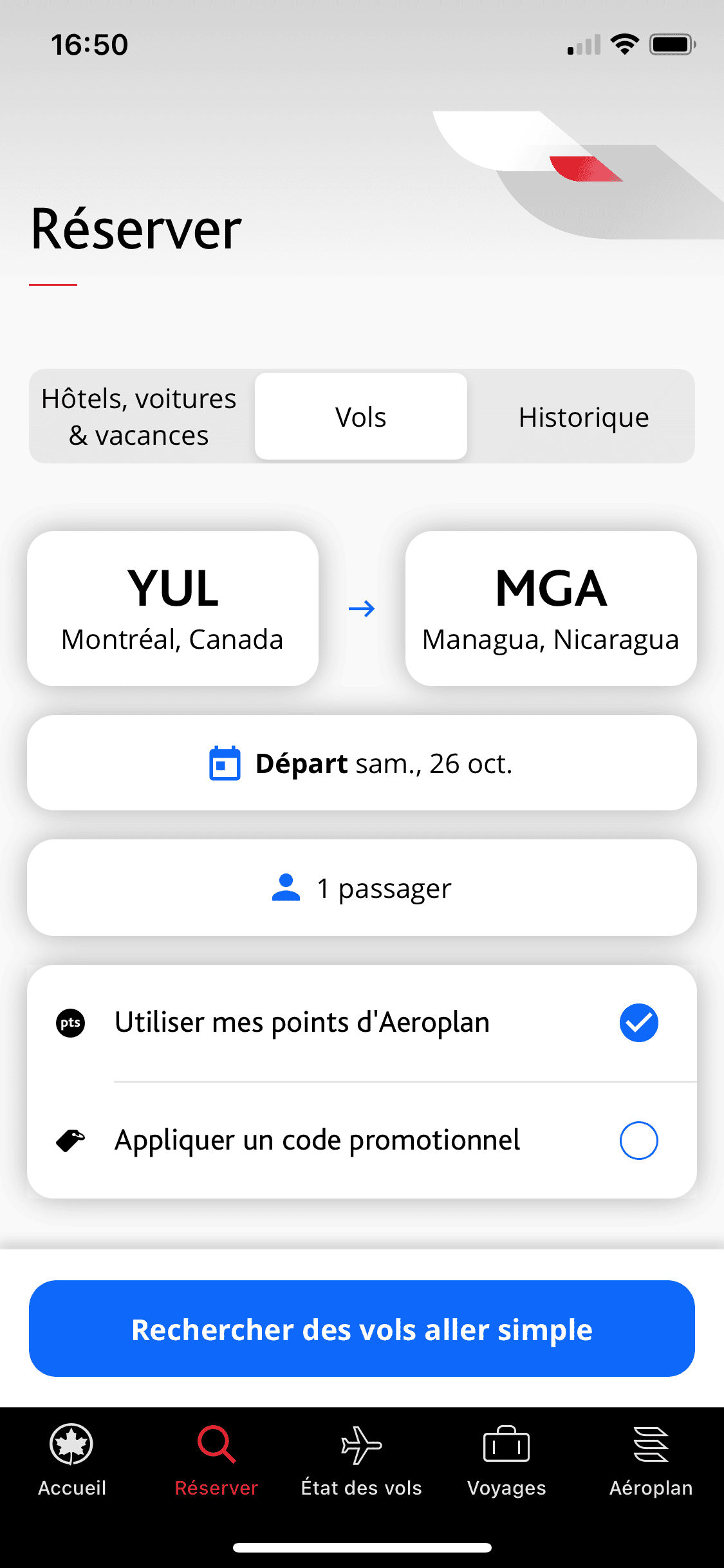 Aéroplan&nbsp;: réserver facilement son voyage avec l’app Air Canada - aeroplan app fr1