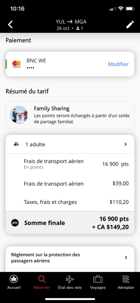 aeroplan app fr7