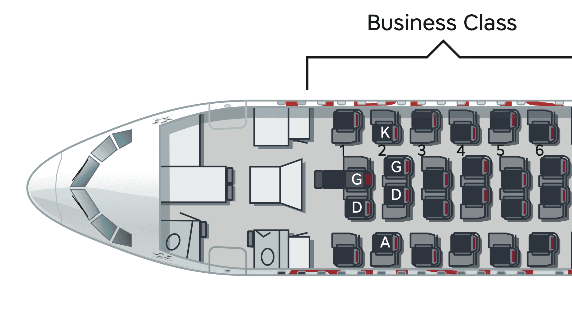 Avis : Austrian Airlines B767 et B777 | Classe Affaires | BKK-VIE-YUL - austrian cabine b767