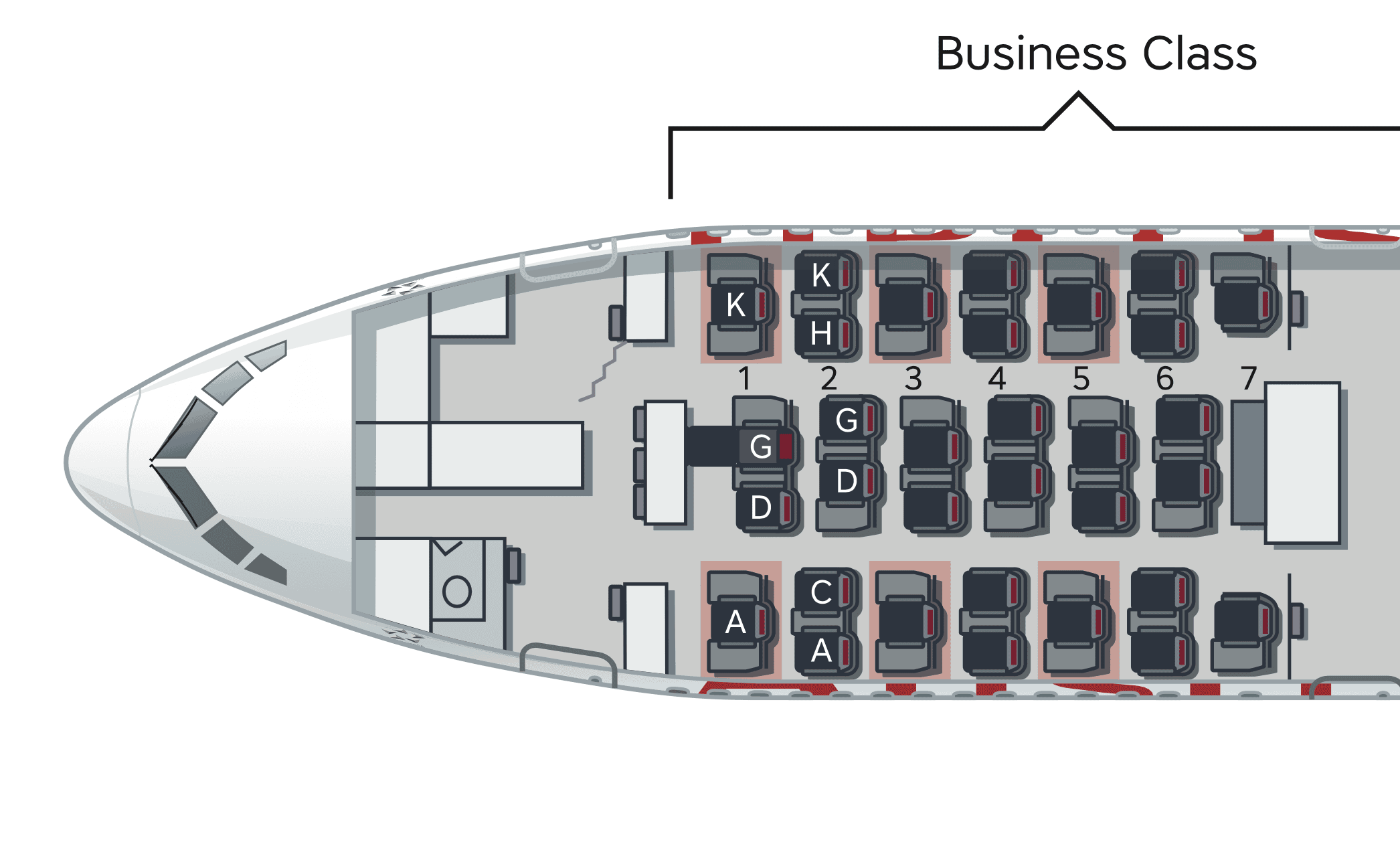 Avis : Austrian Airlines B767 et B777 | Classe Affaires | BKK-VIE-YUL - austrian cabine b777