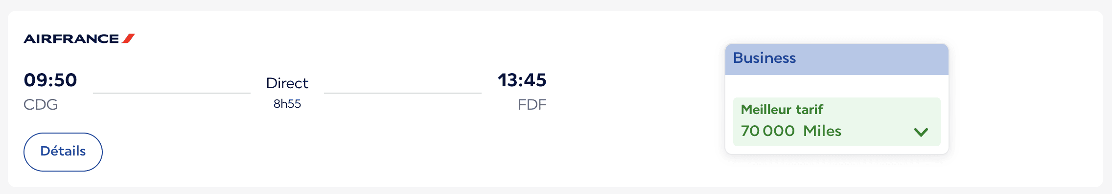 Air France : que faire avec 100&nbsp;000 Miles Flying Blue? - Air France Fort de France Paris