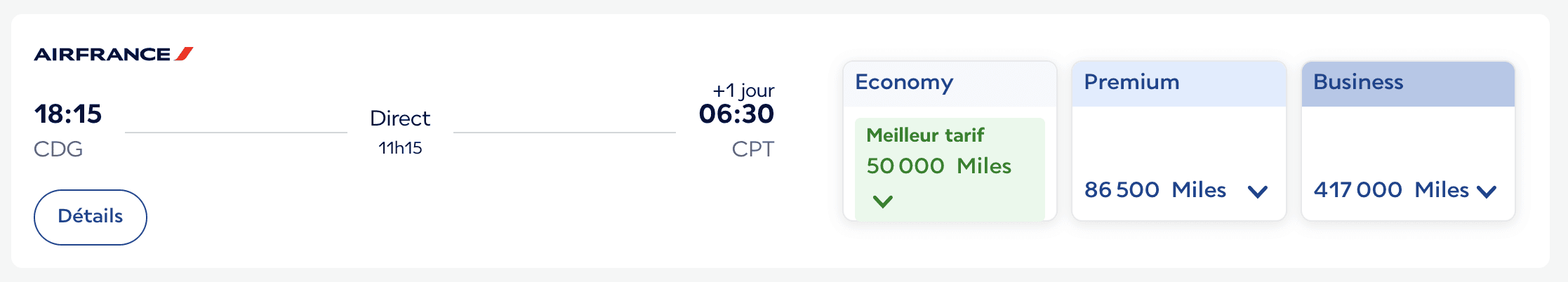 Air France : que faire avec 100&nbsp;000 Miles Flying Blue? - Air France Paris CPT