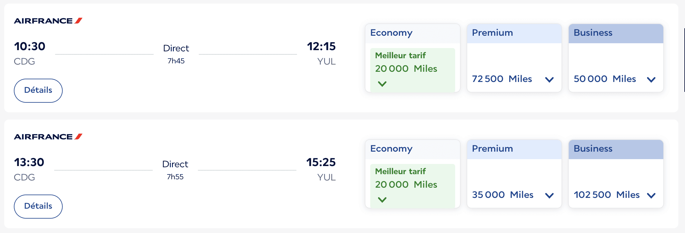 Air France : que faire avec 100&nbsp;000 Miles Flying Blue? - Air France Paris Montreal
