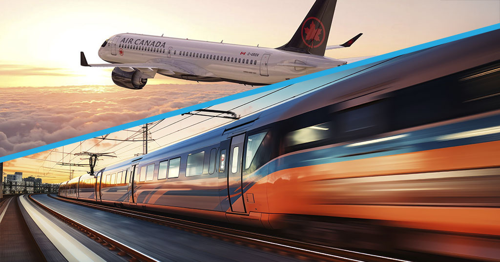 Air Canada : correspondances entre l’avion et le train