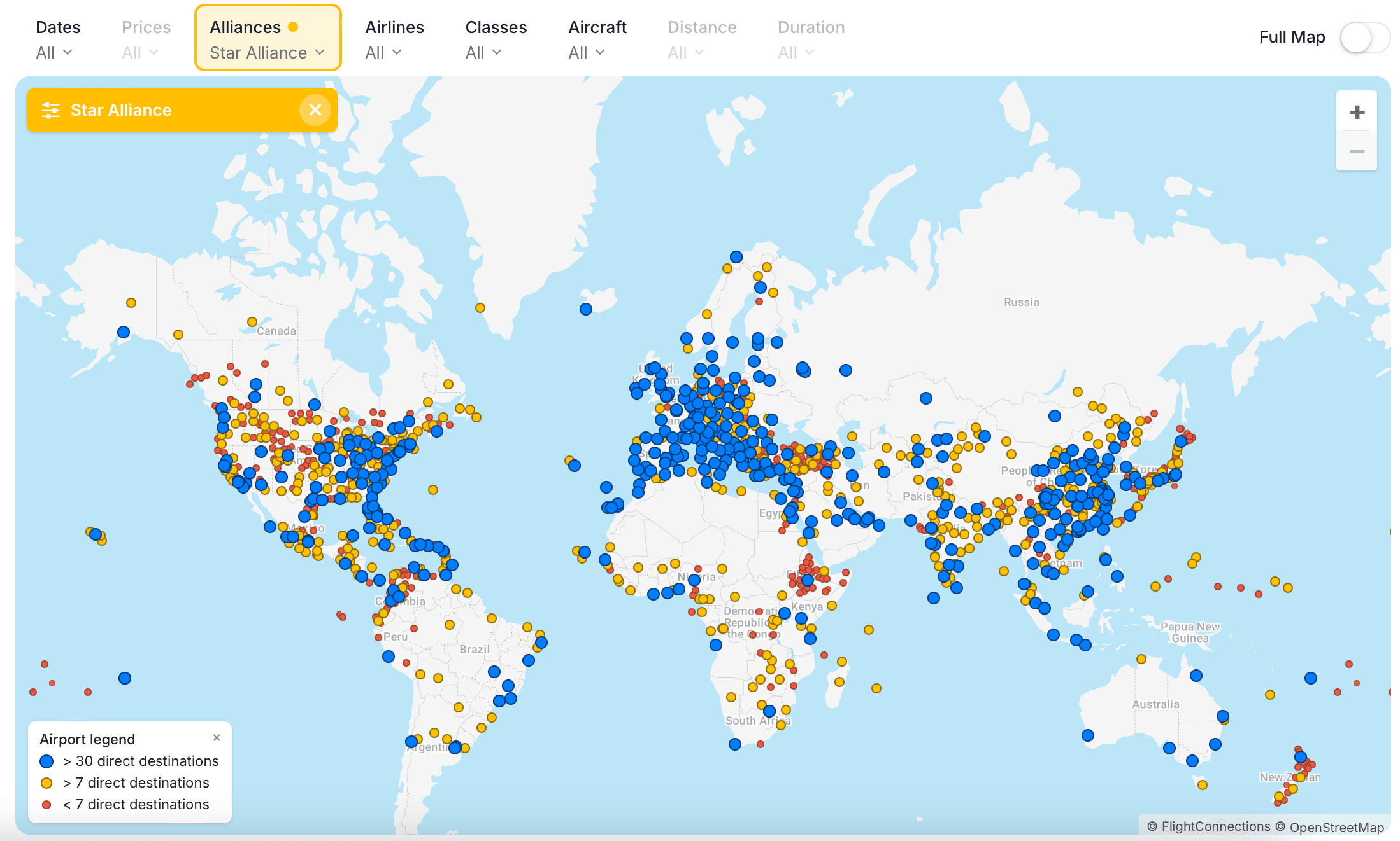 Star Alliance: The Network and Its 25 Member Airlines - Star Alliance network