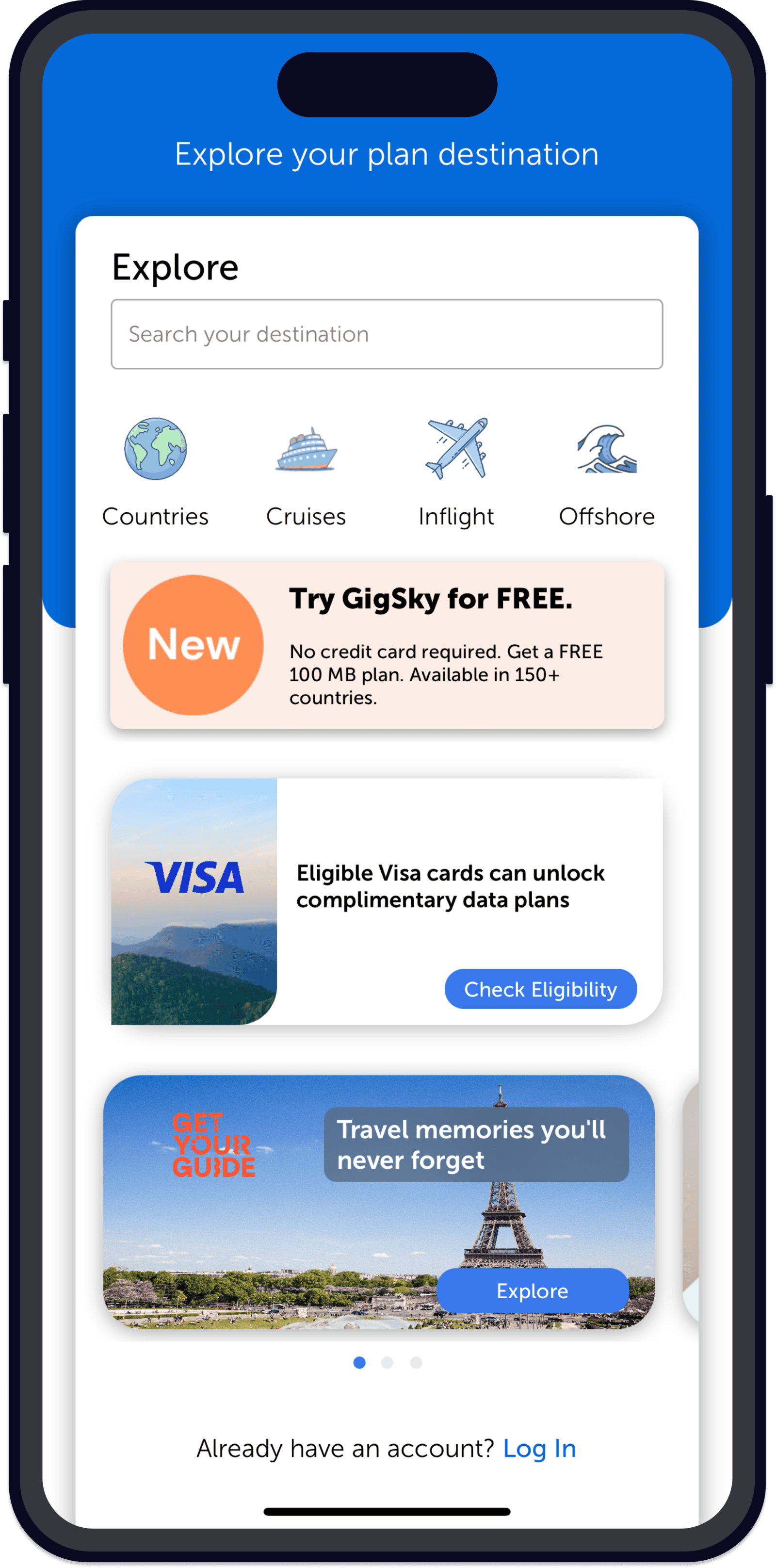 Guide: How To Get A Free Gigsky eSIM With Visa - gigsky-iphone-screen1