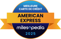 2025 Milesopedia Palmares Meilleure carte credit American Express