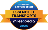 2025 Milesopedia Palmares Meilleure carte credit Essence Transports