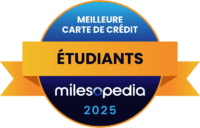 2025 Milesopedia Palmares Meilleure carte credit Etudiants