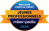 2025 Milesopedia Palmares Meilleure carte credit Jeunes Professionnels