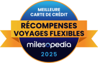 2025 Milesopedia Palmares Meilleure carte credit Recompenses Voyages Flexibles