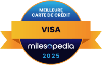 2025 Milesopedia Palmares Meilleure carte credit Visa