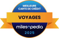 2025 Milesopedia Palmares Meilleure carte credit Voyages