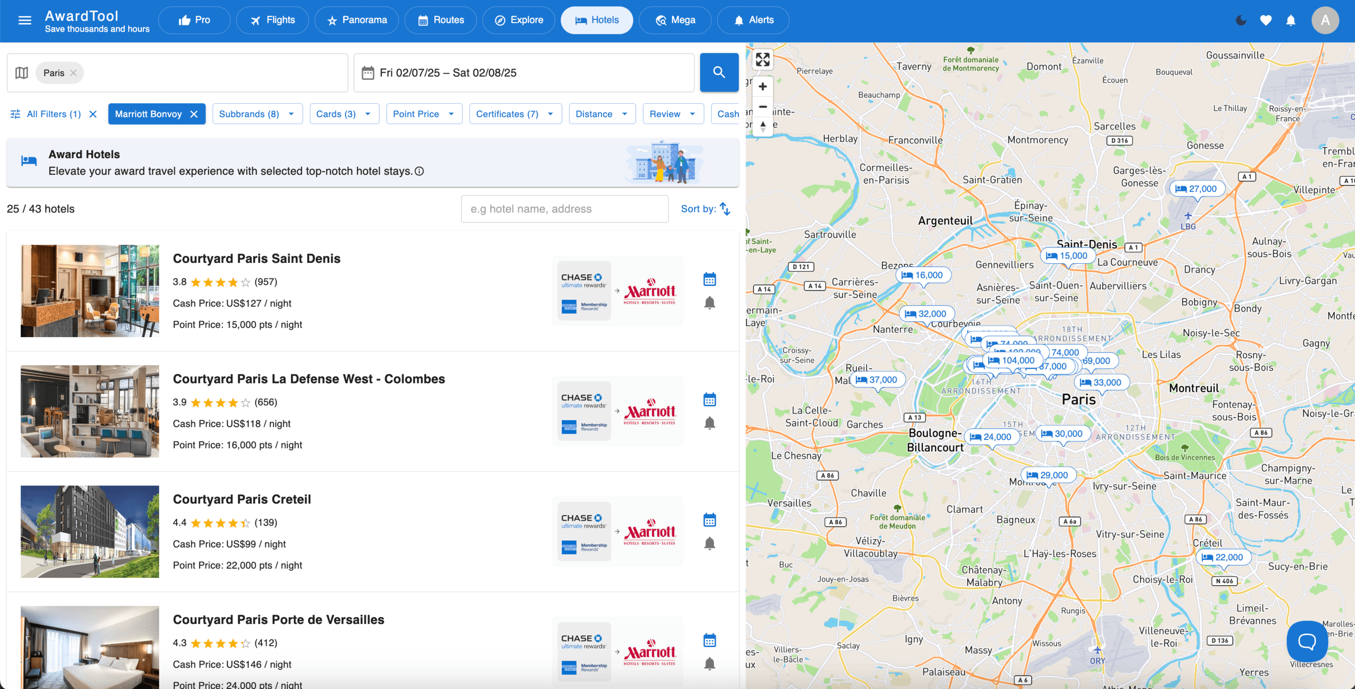 Awardtool: Guide to Finding Flights and Hotels With Points - Hotels