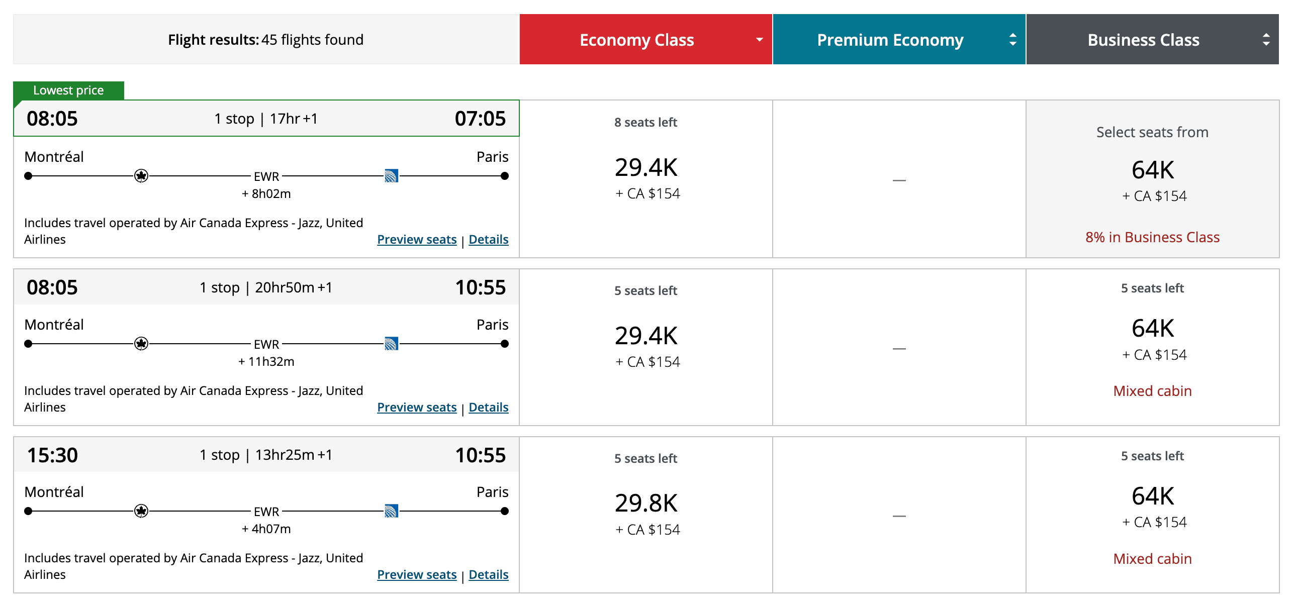Awardtool: Guide to Finding Flights and Hotels With Points - comparatif aeroplan