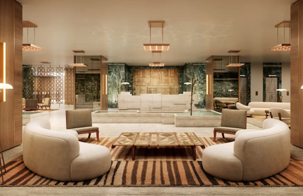 Conrad Athens - maquette du hall d’entrée