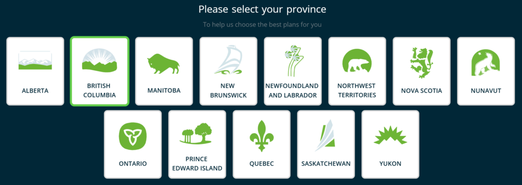 Planhub choose province