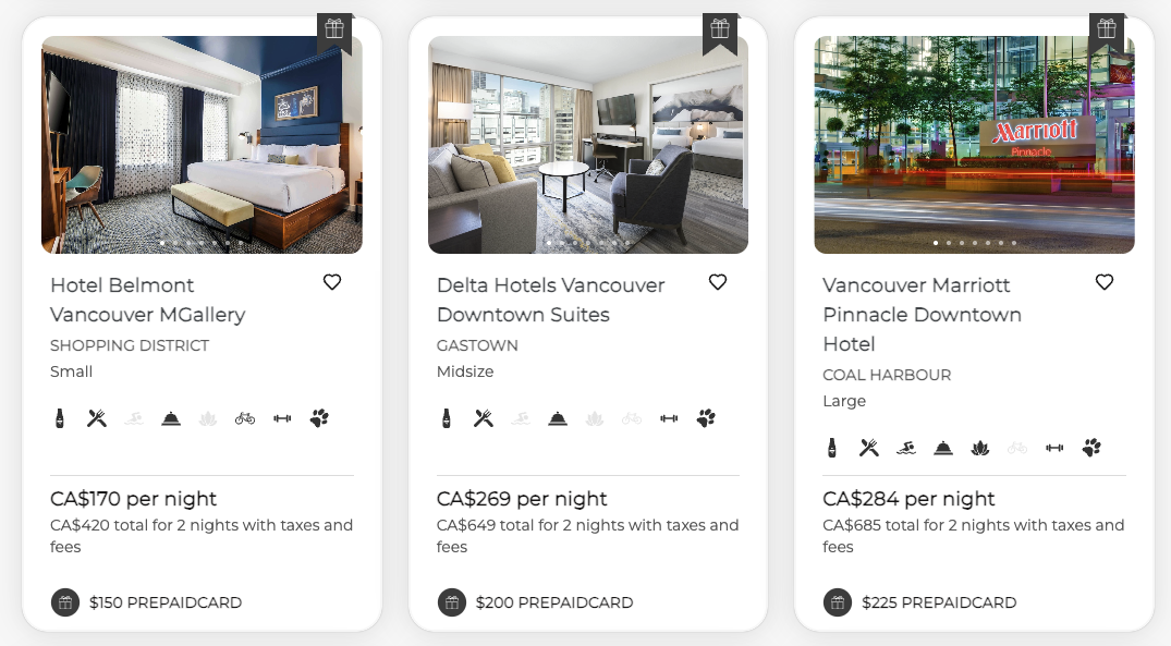 Promotion&nbsp;: Obtenez jusqu’à 250&nbsp;$ pour séjourner à Vancouver&nbsp;! - promotion stay vancouver