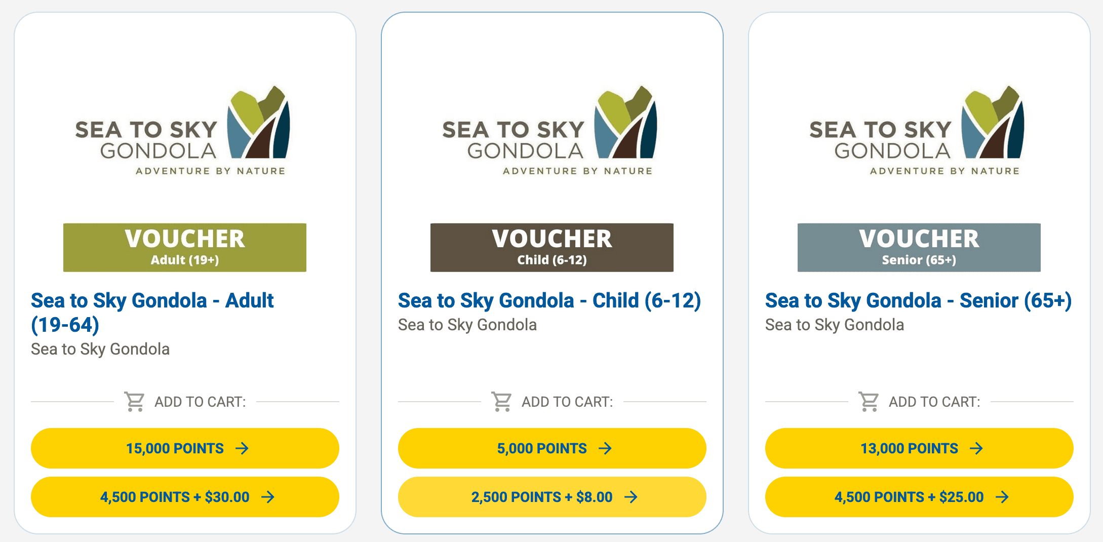 More Rewards Sea to Sky Vouchers