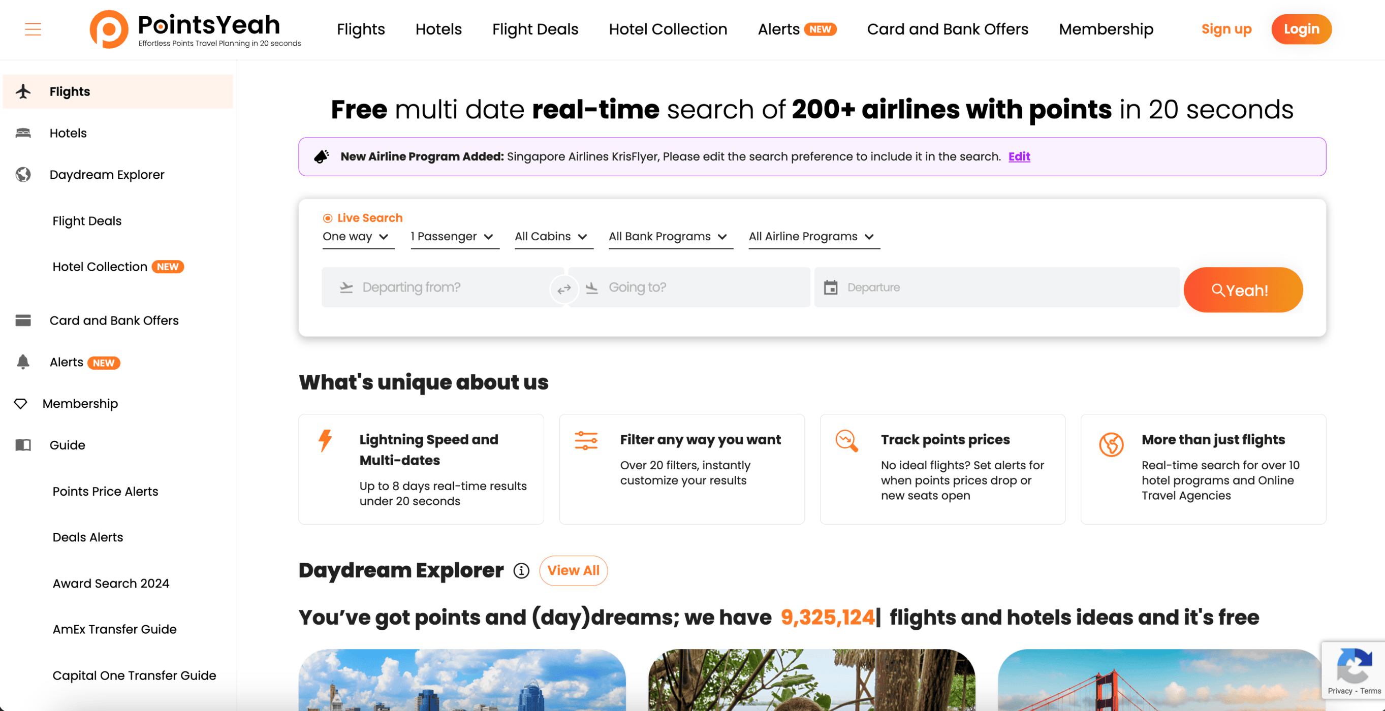 PointsYeah: A Tool to Find Reward Availability - PointsYeah intro