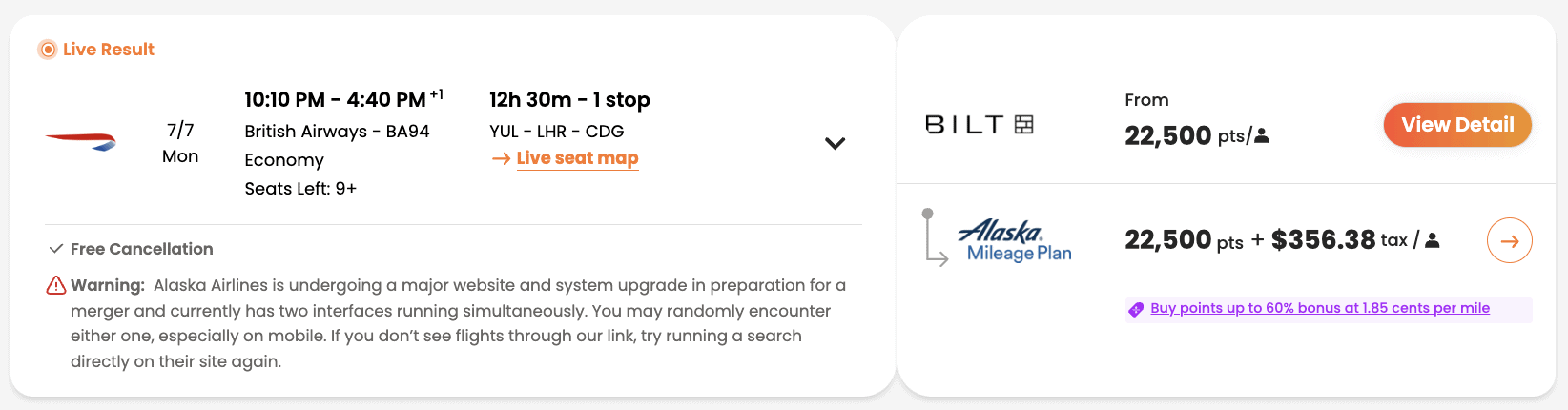 PointsYeah: A Tool to Find Reward Availability - PointsYeah promotion achat points