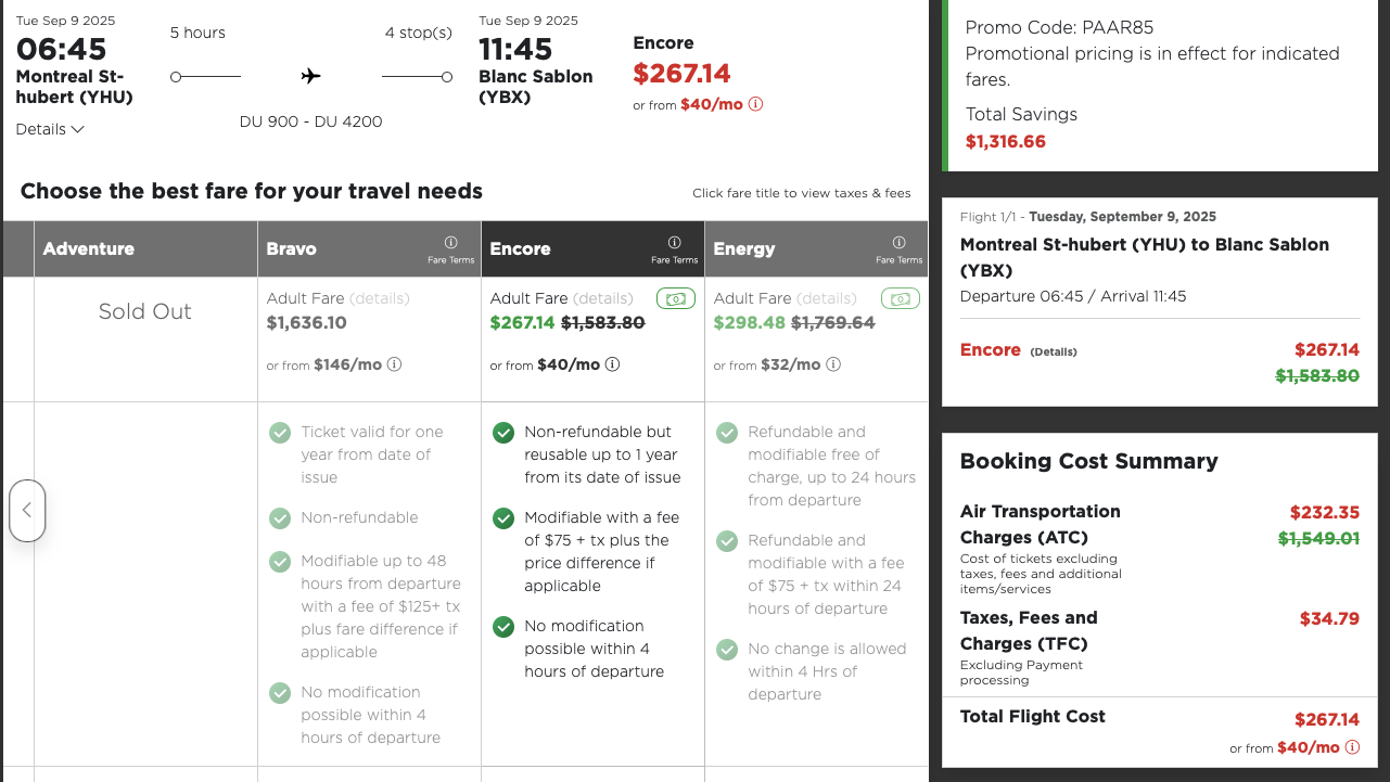 Airfare in Quebec: 50% to 85% Discount to Replace the $500 Ticket - air liaison FR