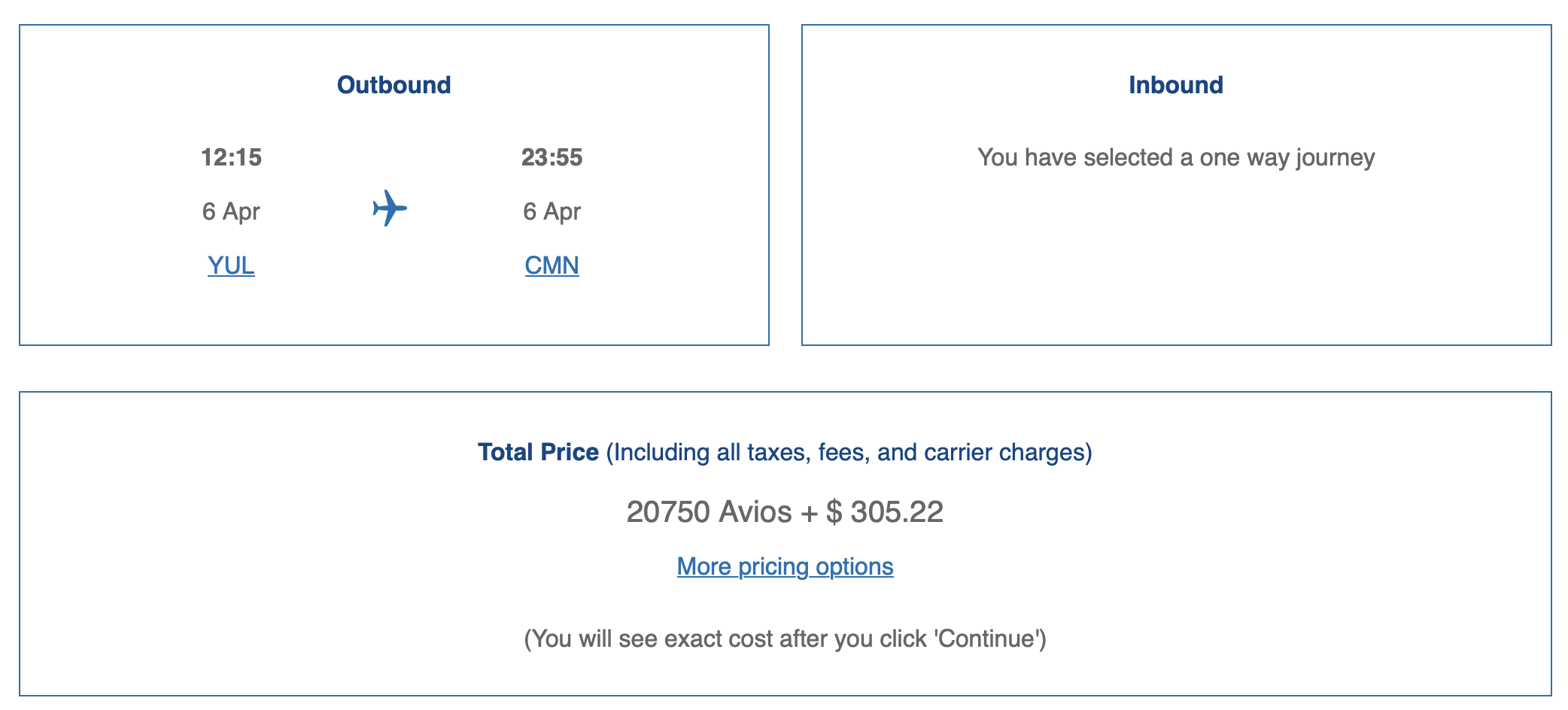 Maghreb: How to get there using points and miles - Maghreb Avios CMN