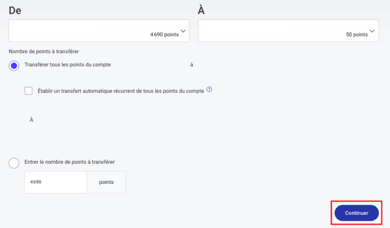 Comment transférer des points Avion Récompenses entre vos comptes ...