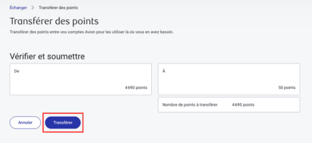 Comment transférer des points Avion Récompenses entre vos comptes ...