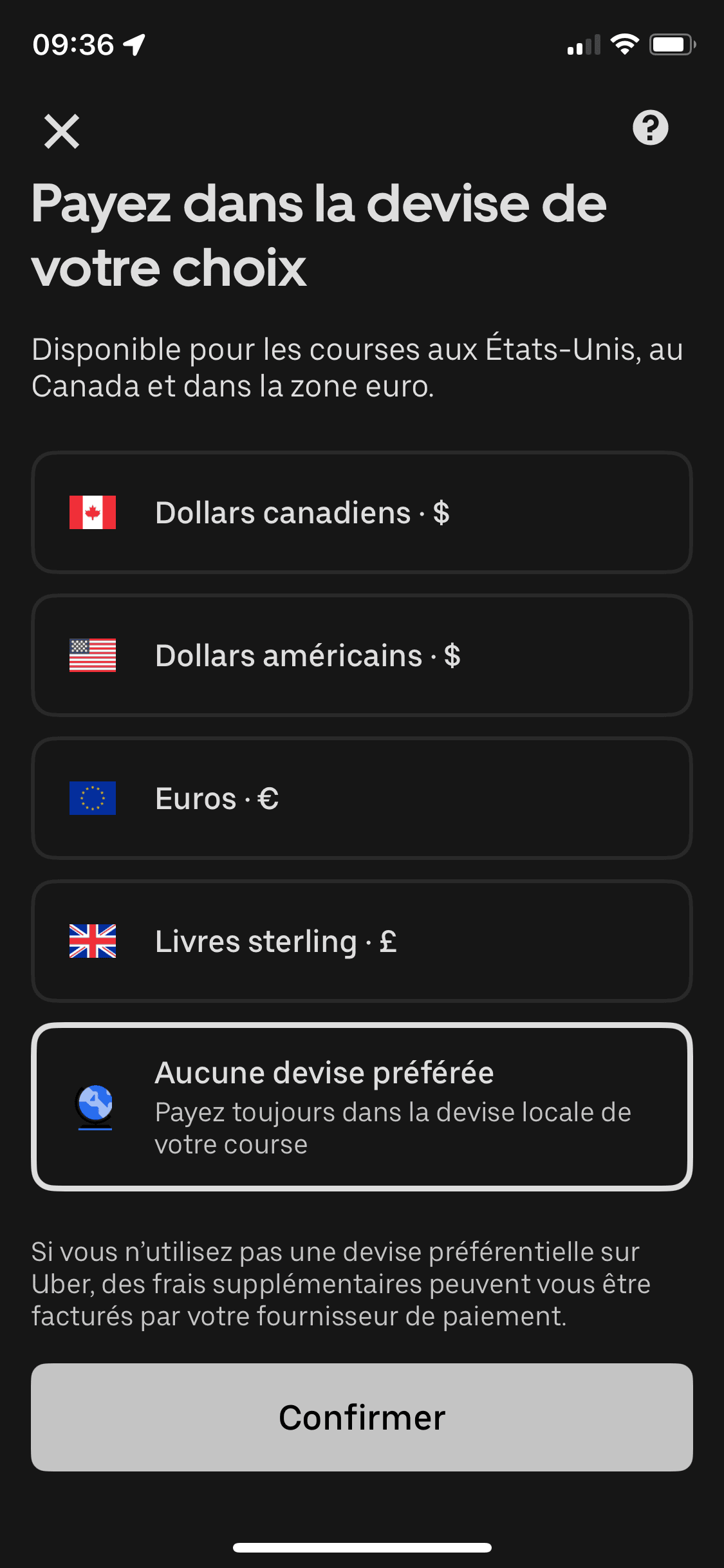 Uber ajoute des frais de 1,5 % à l’étranger : comment les éviter en 2026 - uber portefeuille devise 2