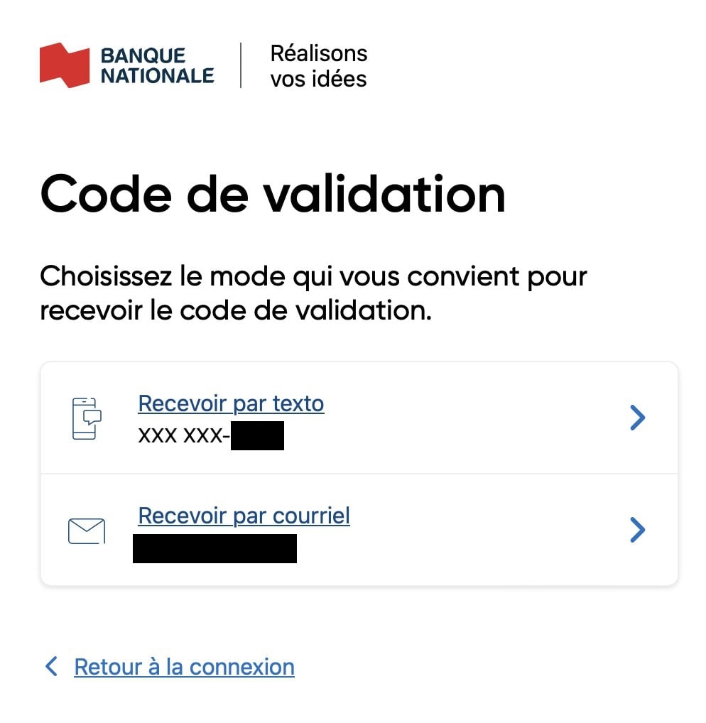Authentification à deux facteurs (2FA) en voyage - 2FA BNC