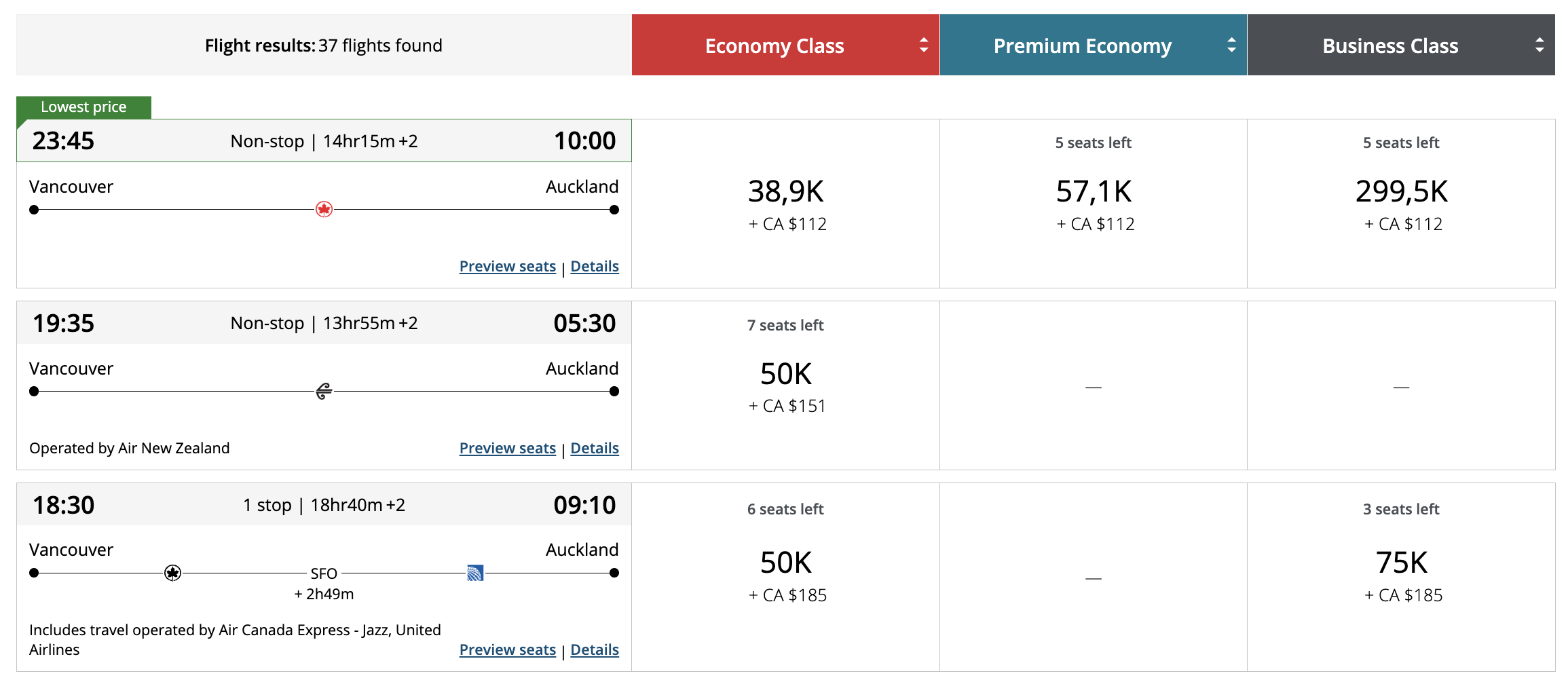 Aeroplan: What to Book Before Price Changes - Aeroplan NZ