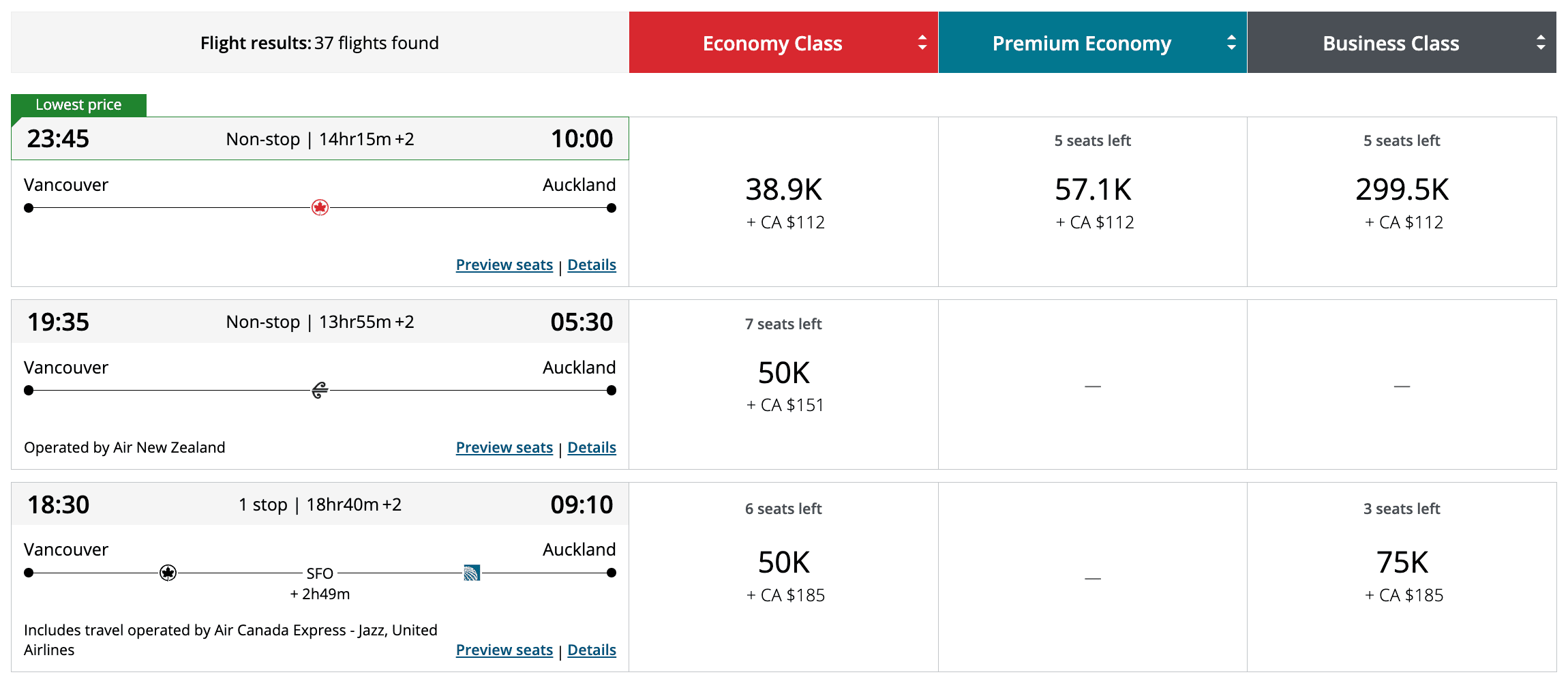 Aéroplan&nbsp;: quoi réserver avant les changements tarifaires - Aeroplan NZ