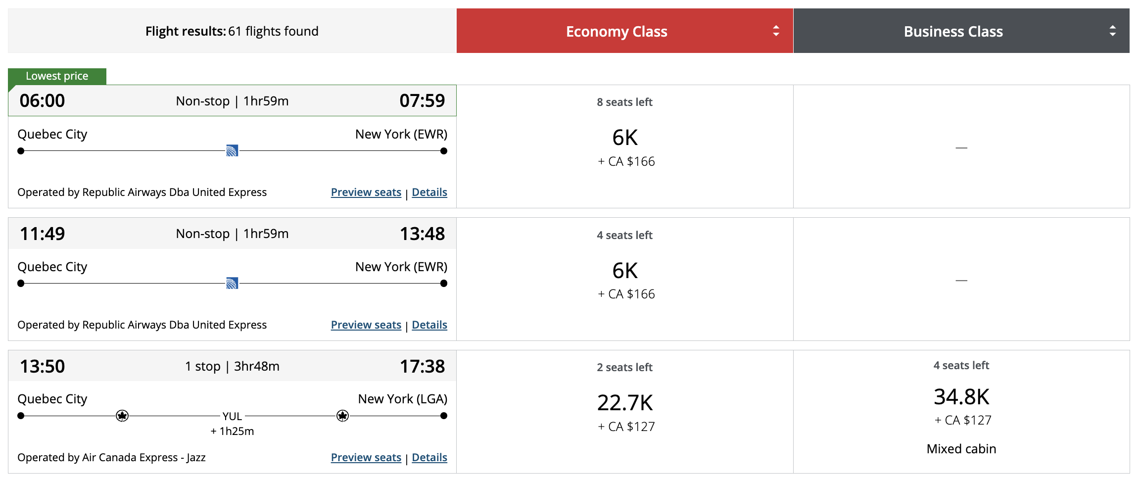 Aeroplan: What to Book Before Price Changes - Aeroplan United NYC