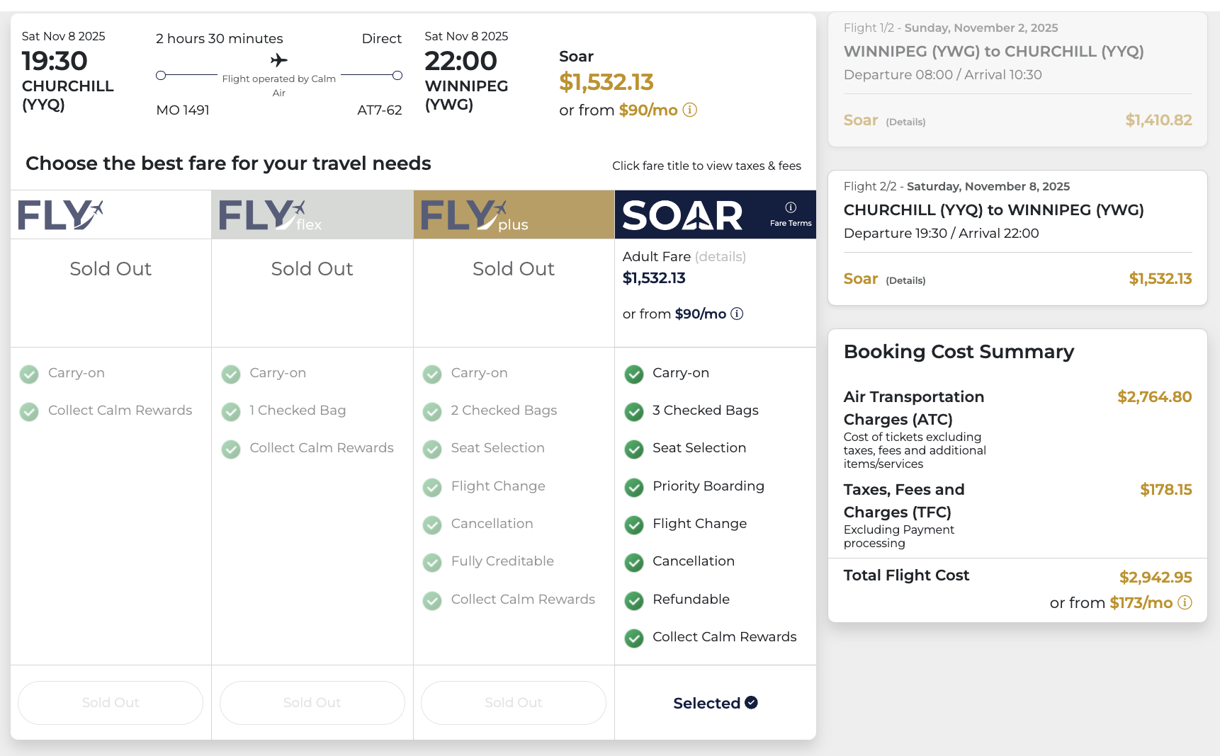Aeroplan: What to Book Before Price Changes - Calm Air Churchill