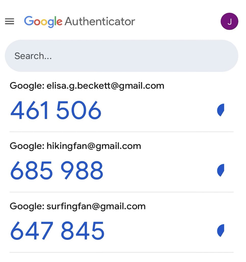 Two-Factor Authentication (2FA) When Travelling - Screenshot