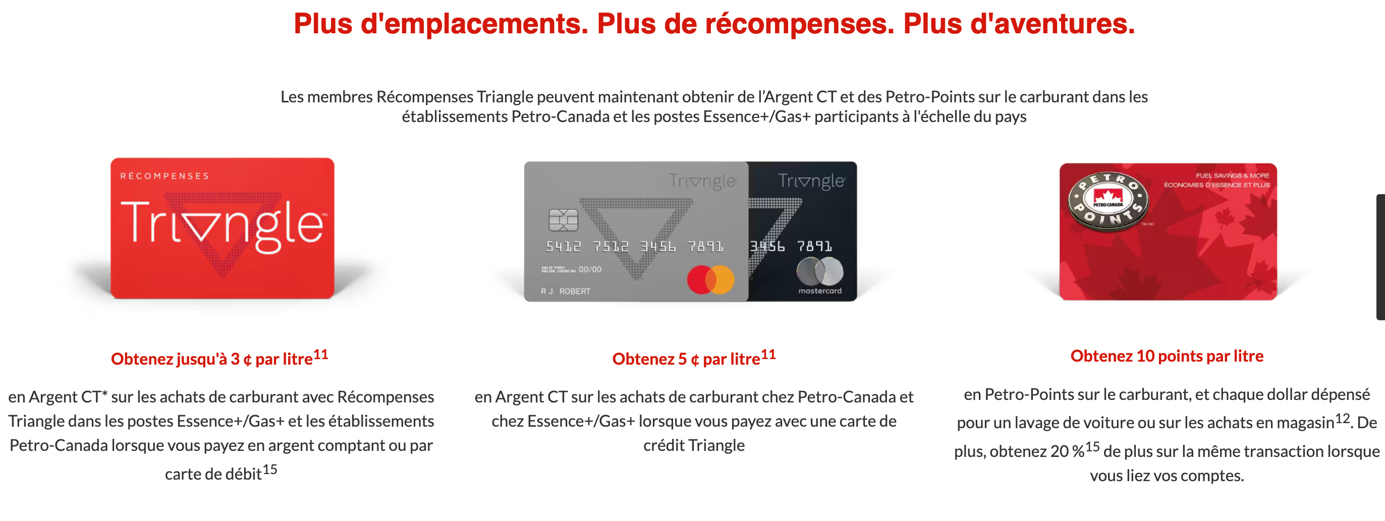 Récompenses Triangle&nbsp;: Les meilleurs conseils pour accumuler et échanger vos récompenses - Petro Points FR