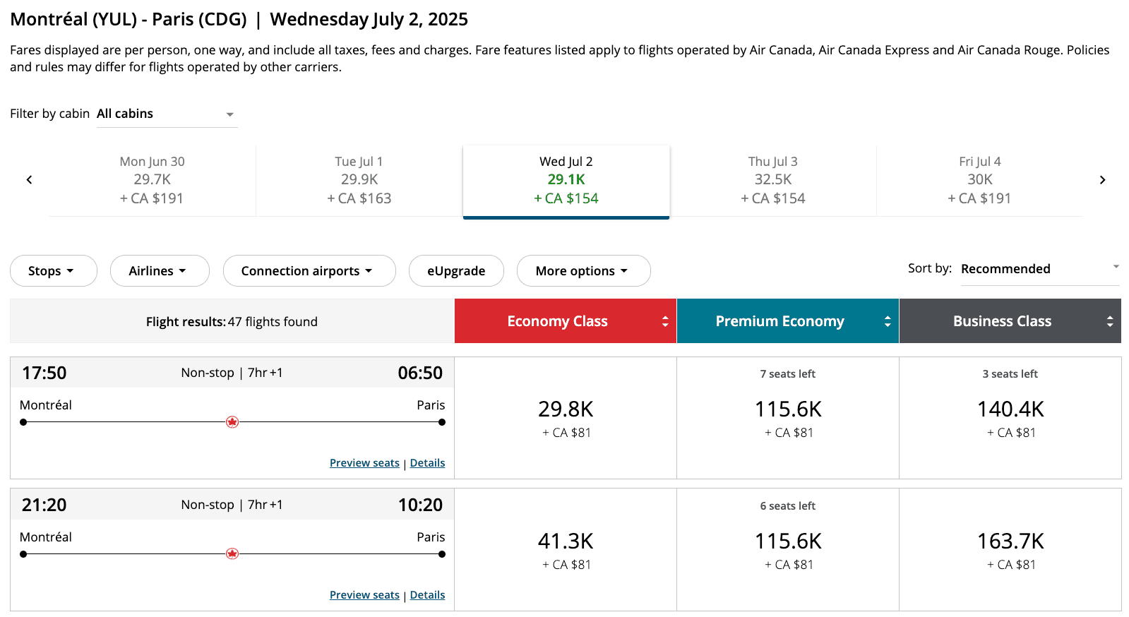Disneyland Paris: How to Get There With Points From Canada - YUL CDG FR