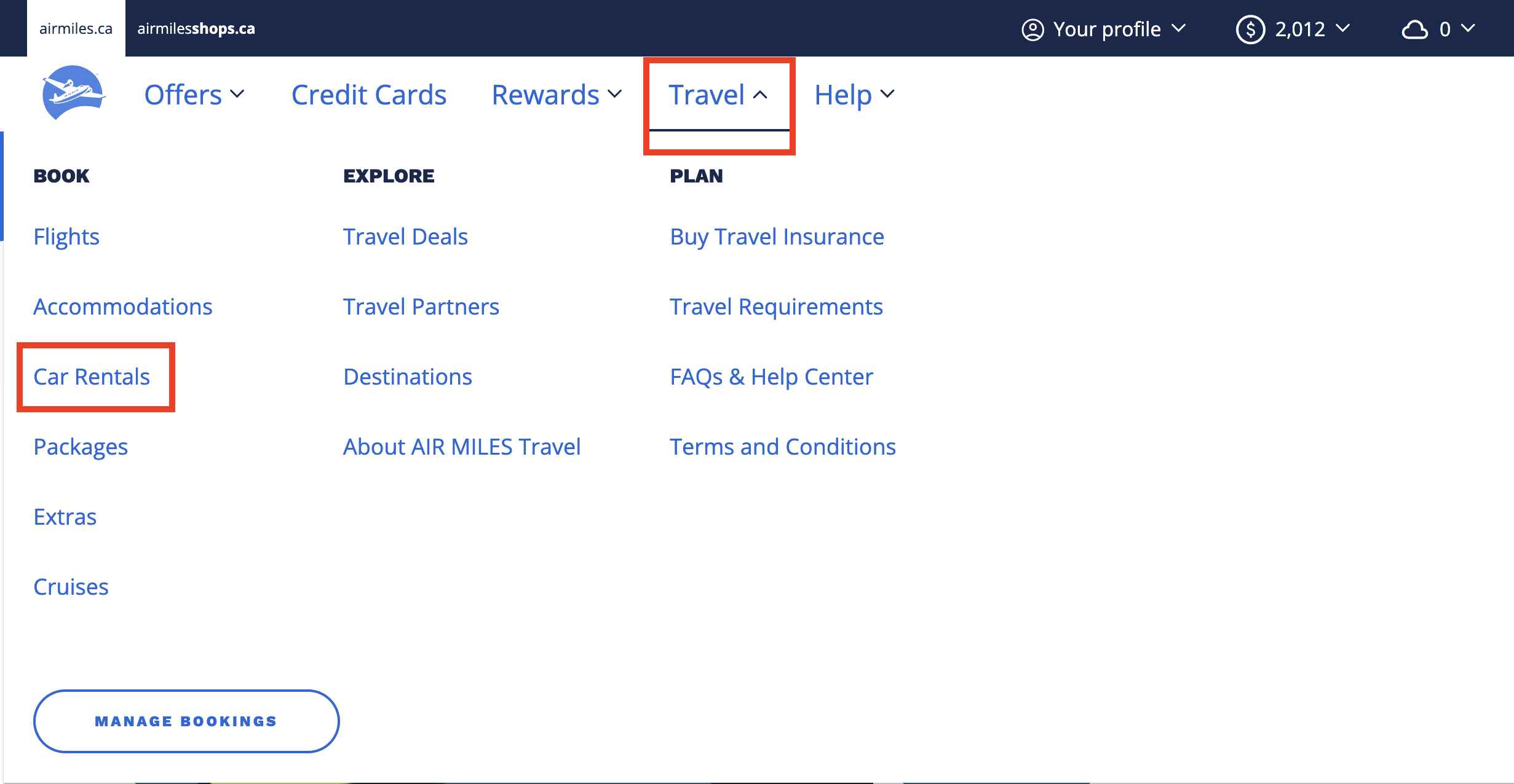 Car Rental: Save with Loyalty Points and Programs - location AM