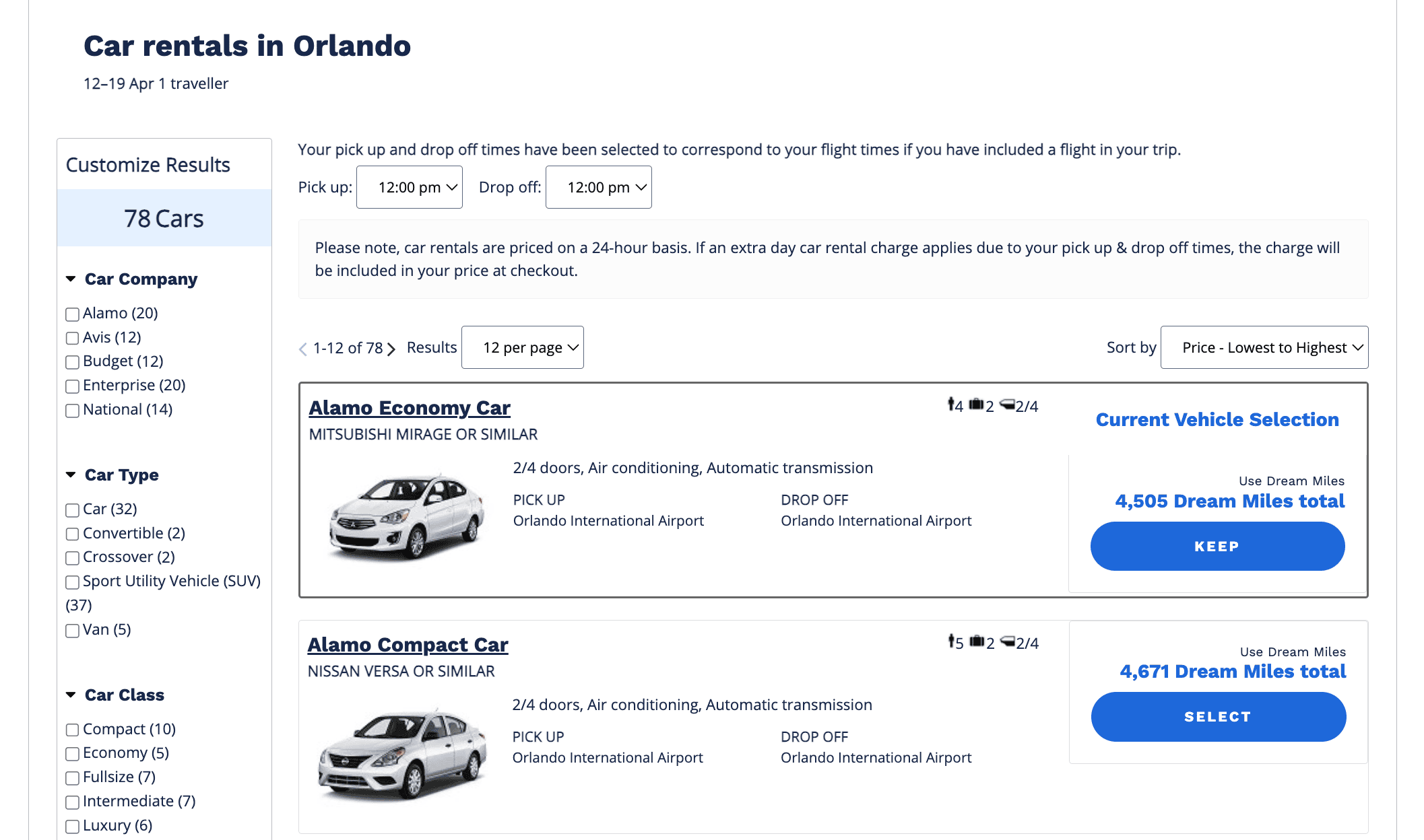 Car Rental: Save with Loyalty Points and Programs - location de voiture airmiles