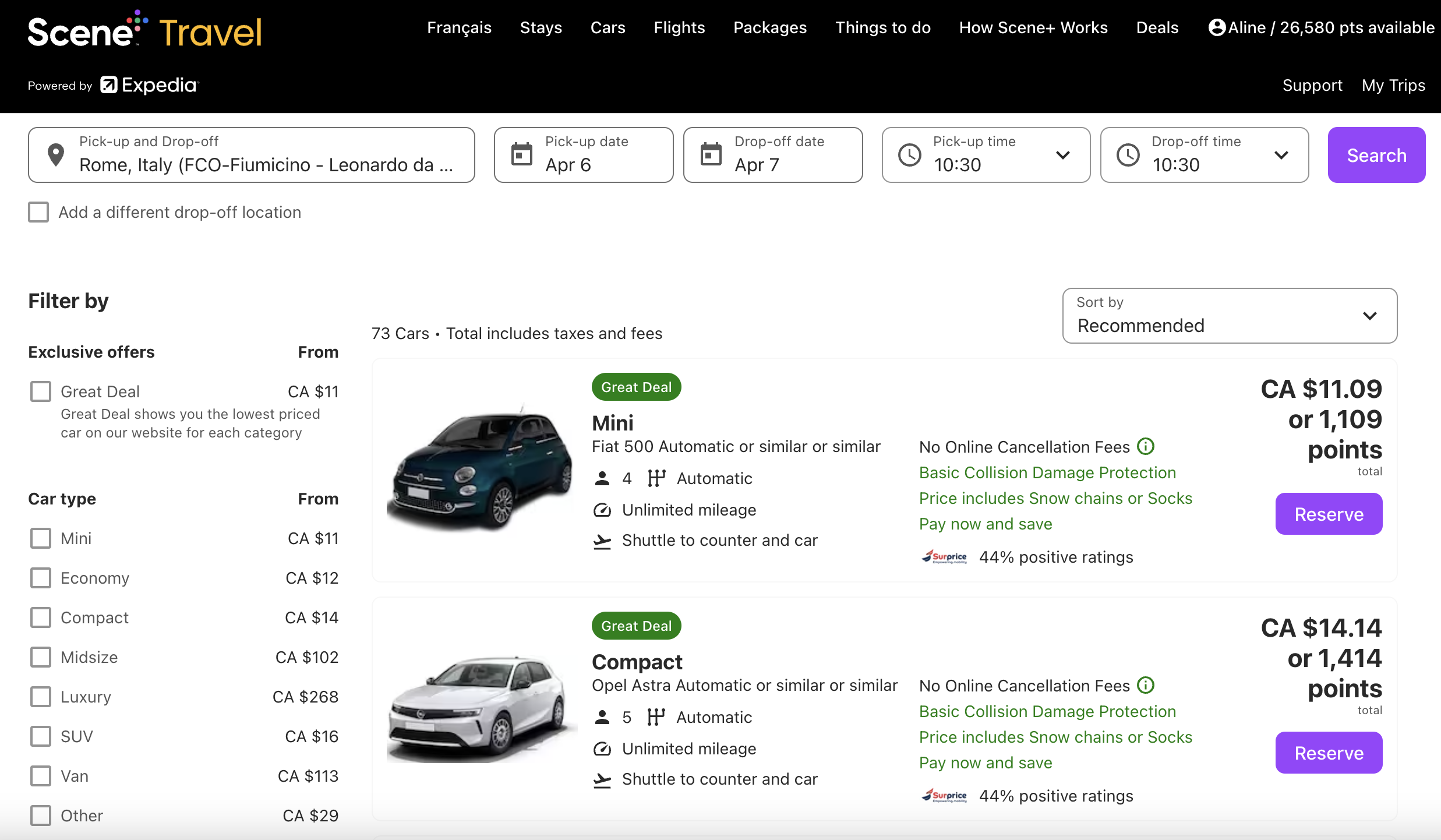 Car Rental: Save with Loyalty Points and Programs - location de voiture portail scene