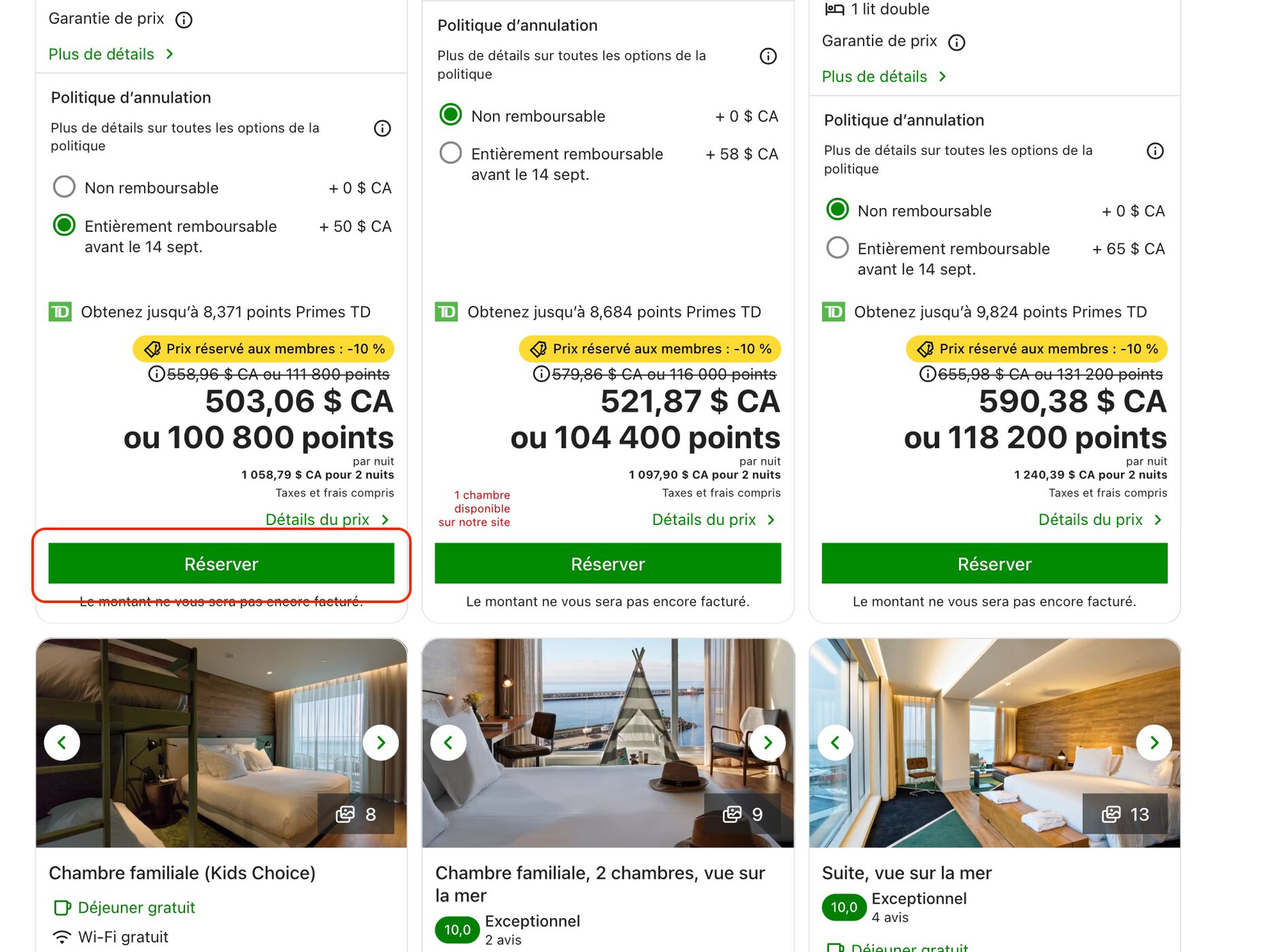 Comment utiliser le crédit voyages de 100&nbsp;$ de la Carte Visa Infinite TD Classe ultime Voyages - reserver expedia pour TD