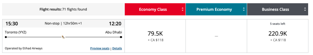 toronto abudhabi etihad aeroplan en