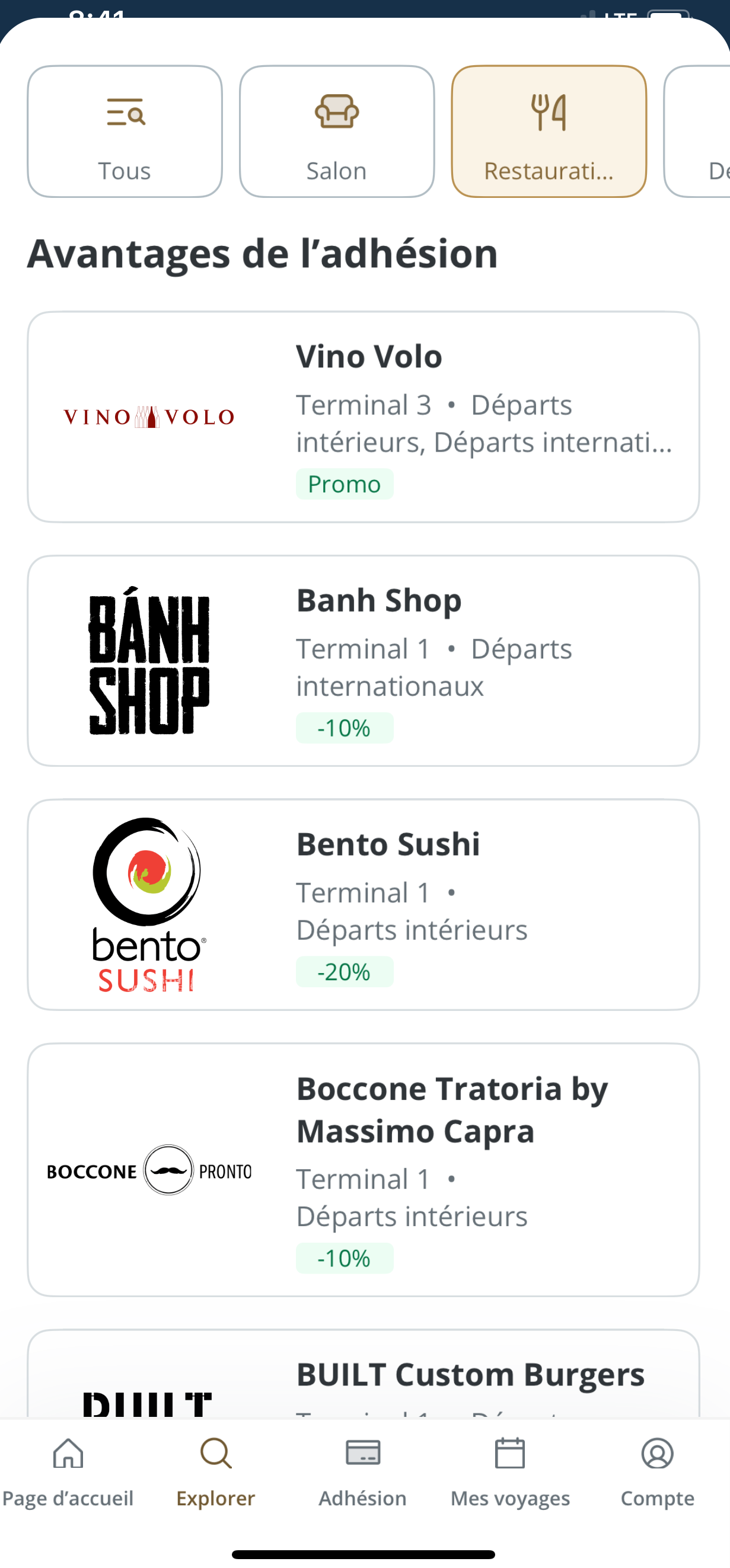 Guide complet sur le programme Compagnon d’aéroport Visa - Dining 1:3 EN